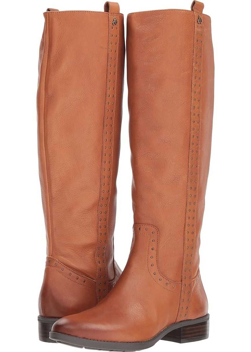 Sam Edelman Prina Leather Tall Boot Whiskey Neymar Leather