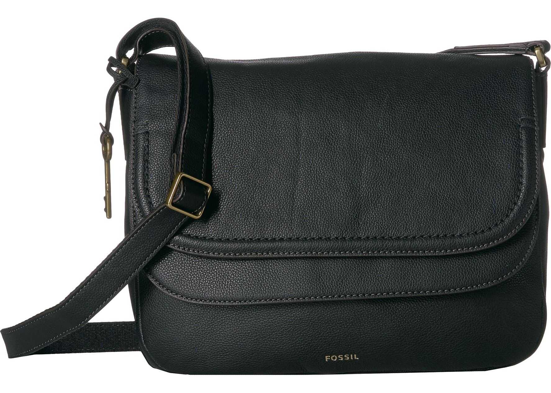 Fossil Peyton Flap Crossbody Black