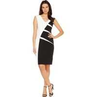 Rochii elegante Stripe Crepe Color Blocked Sheath Dress* Femei