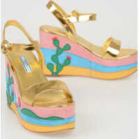Platforme Leather Wedges 11 cm Femei