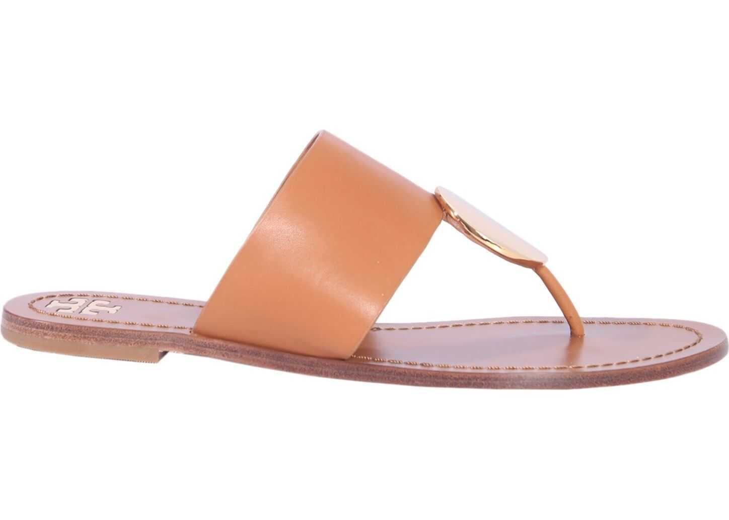 Tory Burch Pathos Disk Sandals BROWN