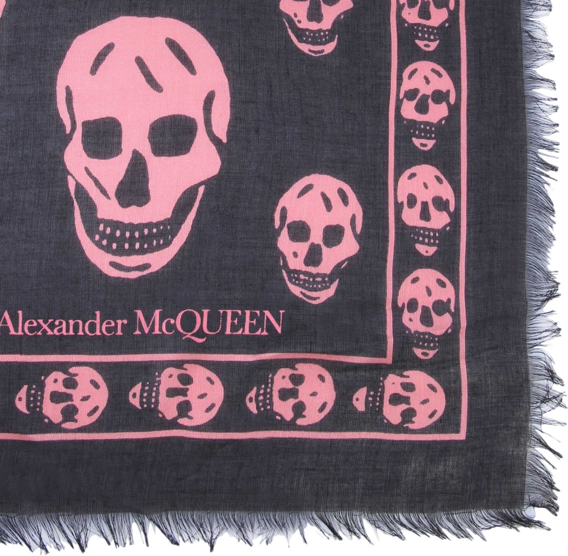 Alexander McQueen Skull Classic Foulard BLACK