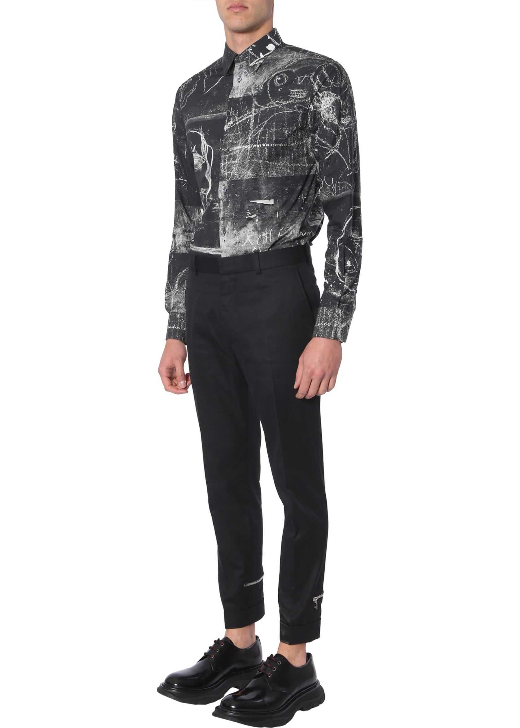 Alexander McQueen John Deakin Printed Shirt BLACK