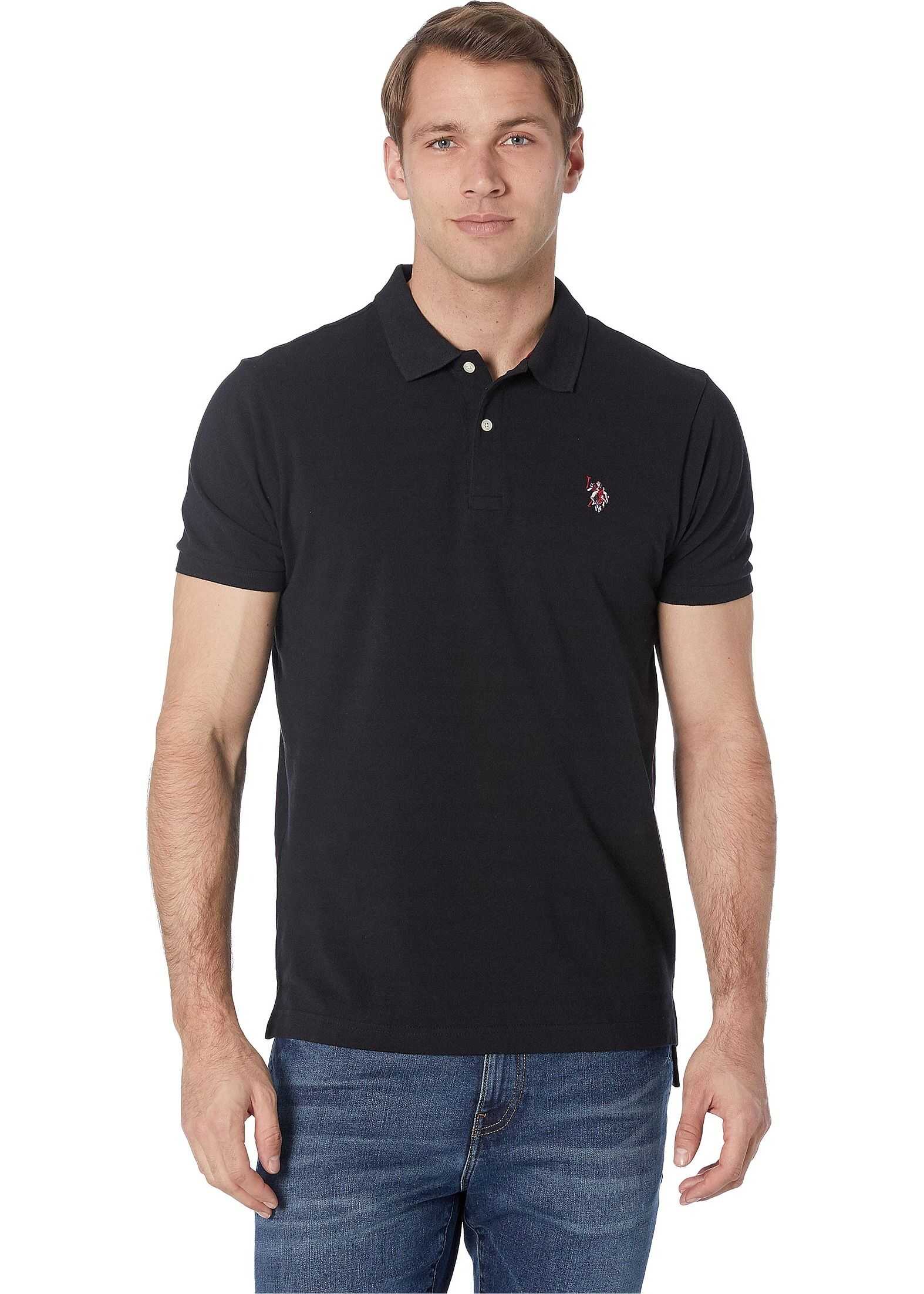 U.S. POLO ASSN. Multi Logo Polo Black