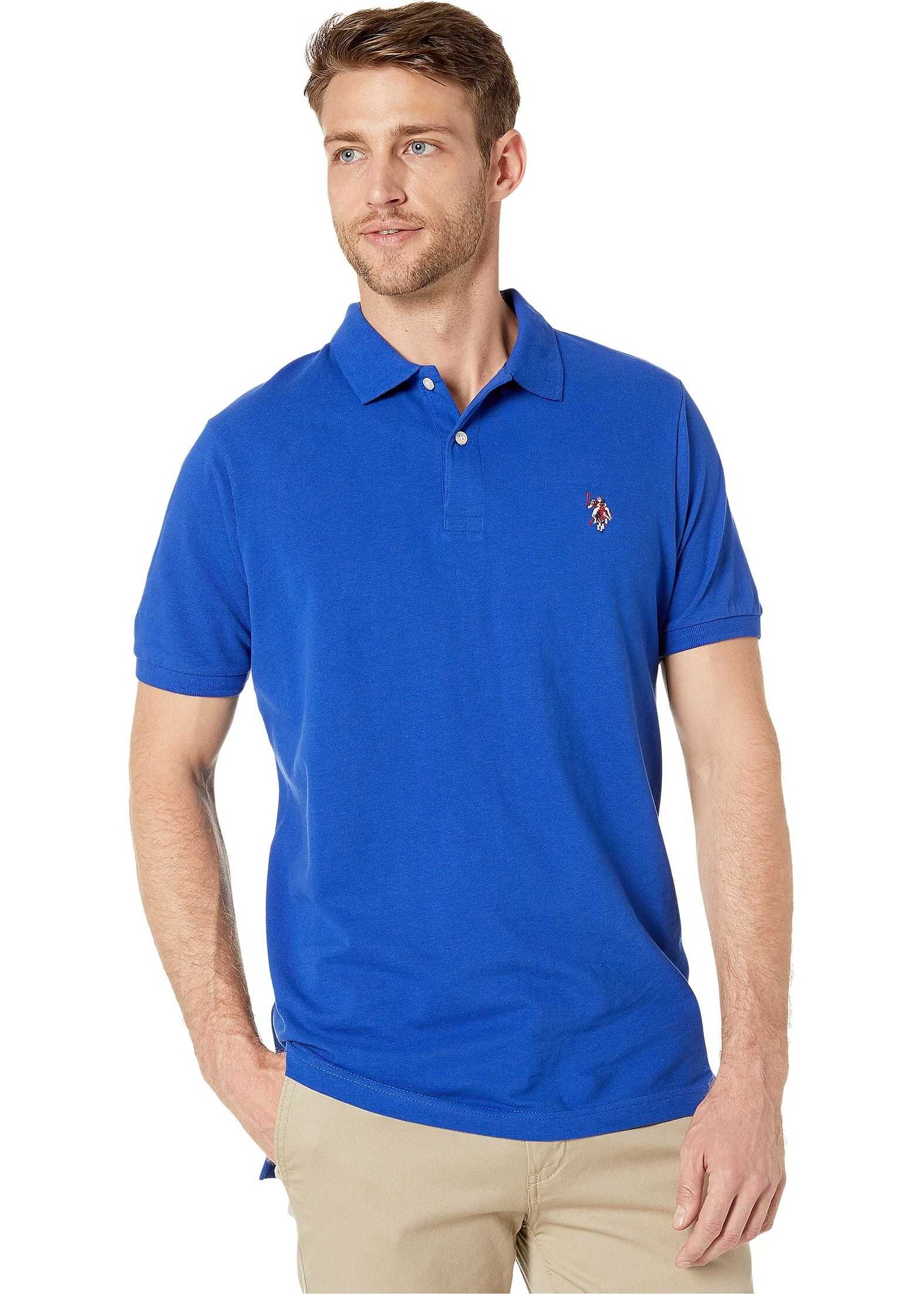 U.S. POLO ASSN. Multi Logo Polo Cobalt Blue