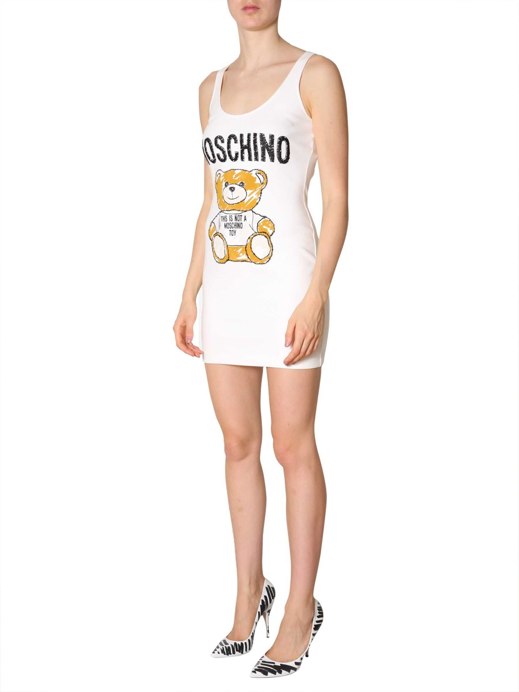 Moschino Sleeveless Dress WHITE