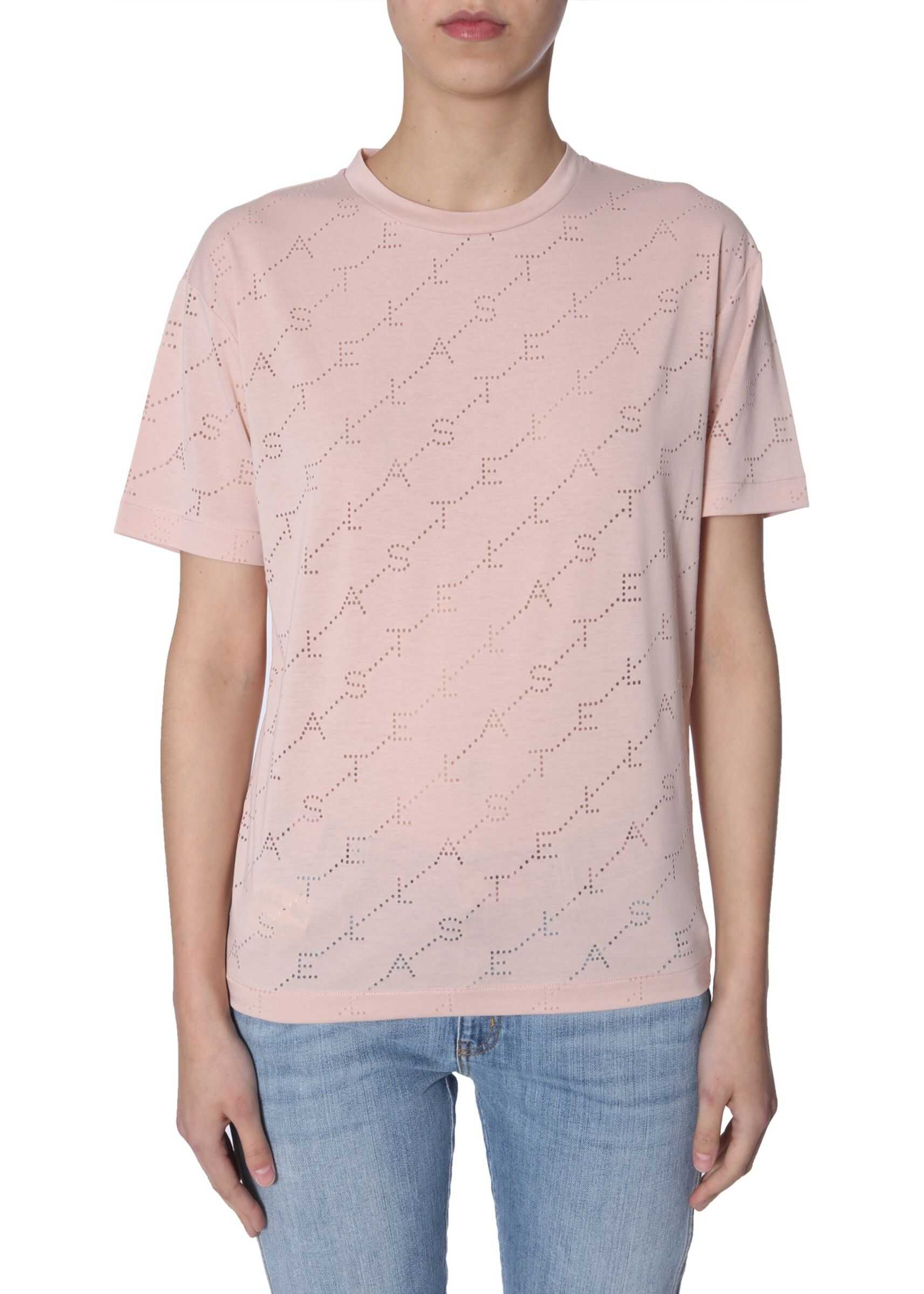 adidas by Stella McCartney Crewneck T-Shirt POWDER
