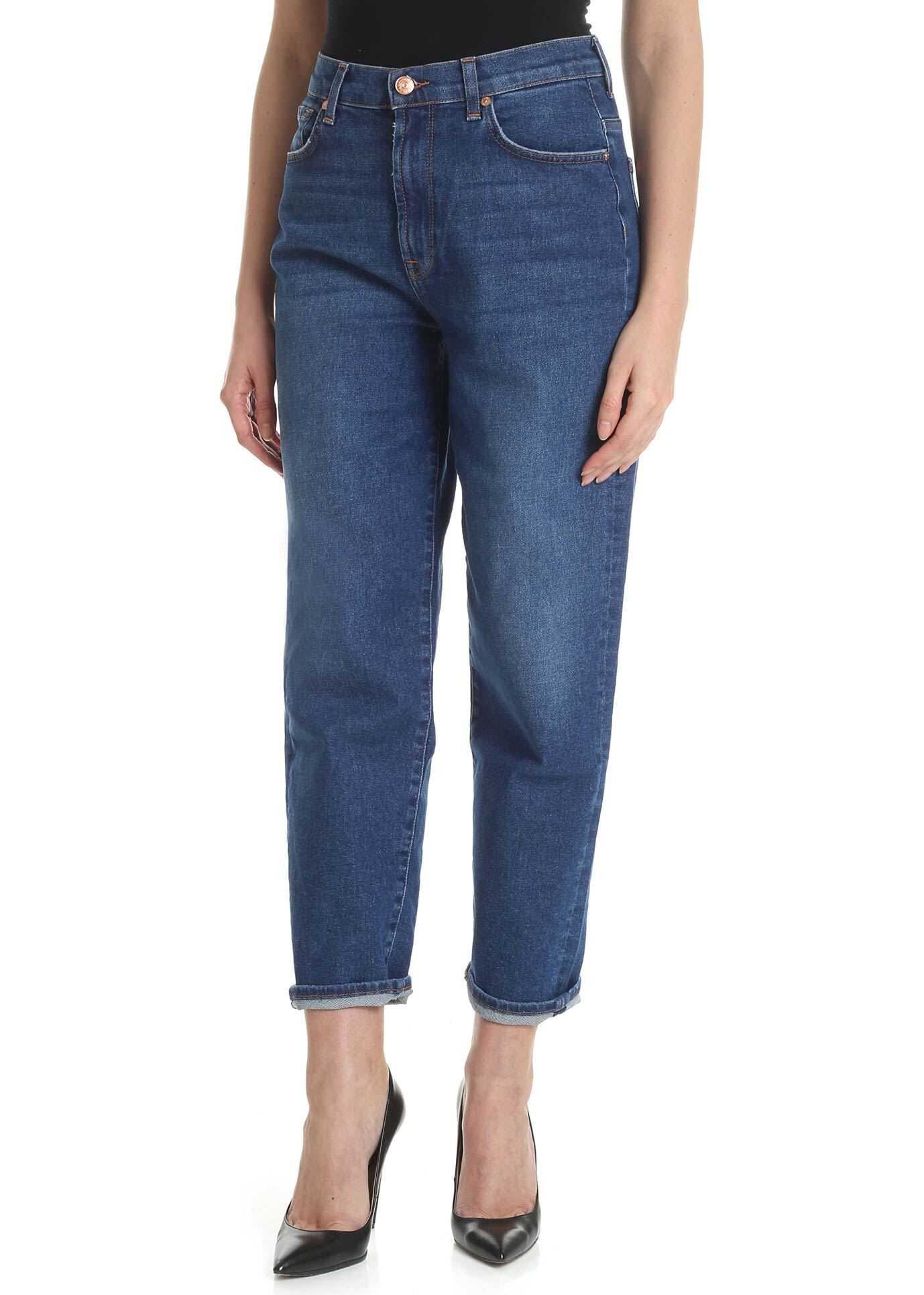 7 For All Mankind Malia Jeans In Blue Blue