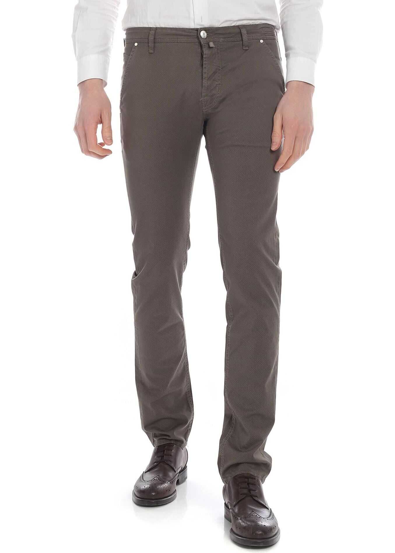 Blug Jacob Cohen Micro Pattern Jacob Cohën Trousers Brown