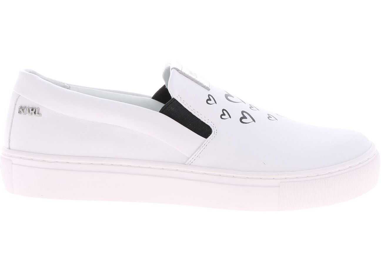 Kupsole Love Slip-On In White Leather