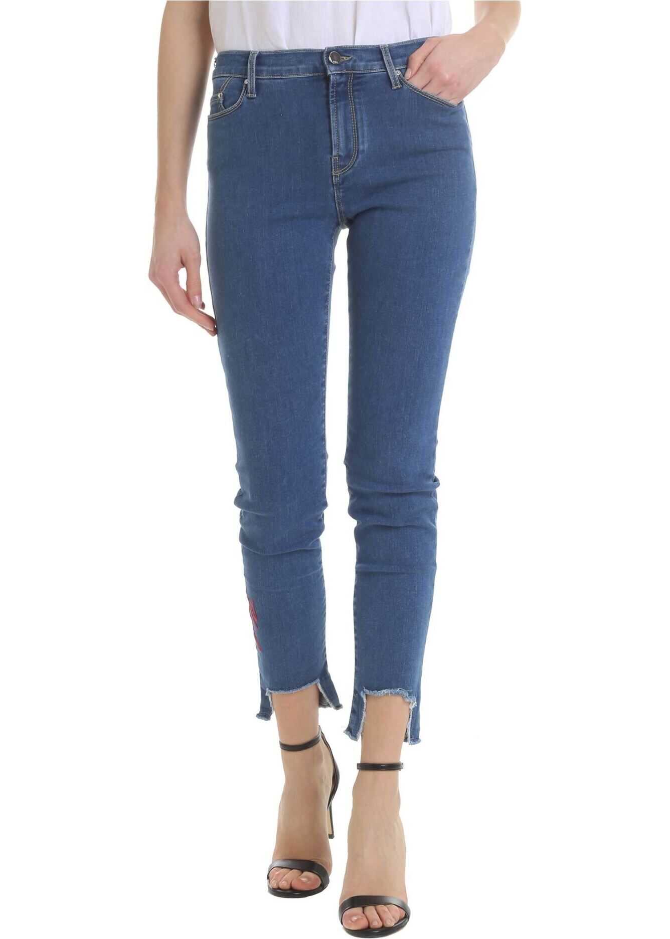 Blug Karl Lagerfeld Blue 5-Pockets Jeans Blue