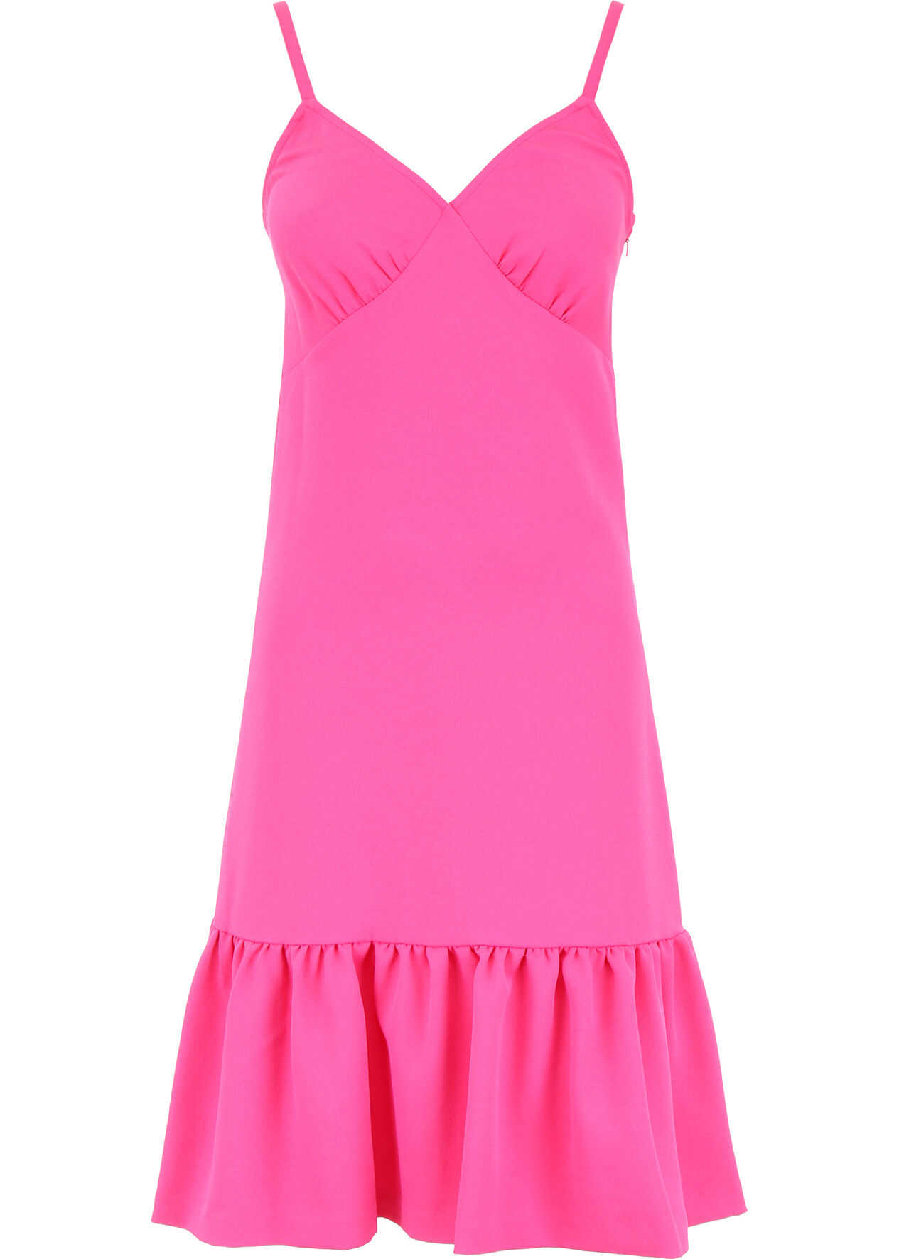 Michael Kors Ruffled Dress ELECTRIC PINK