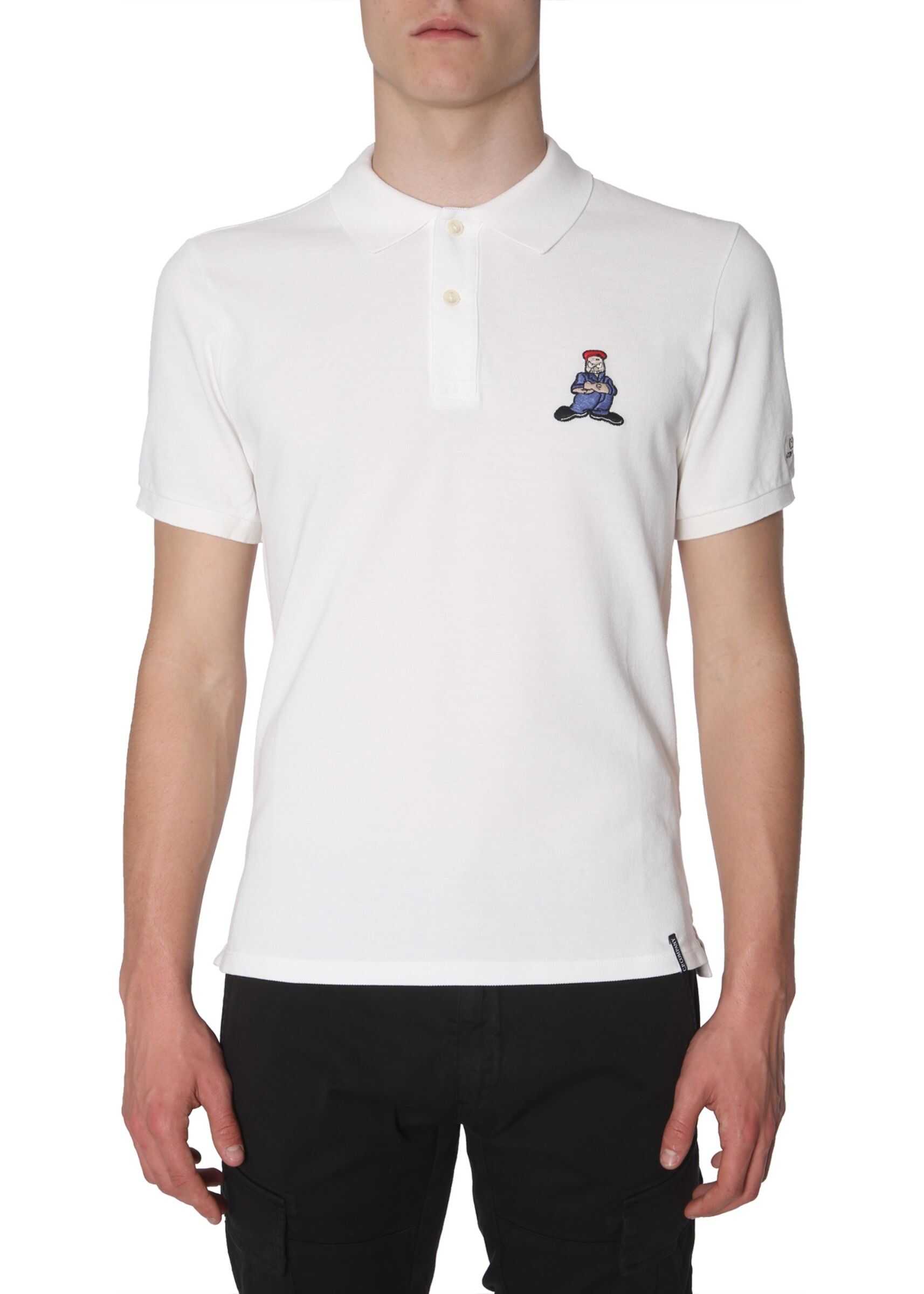 C.P. COMPANY Cotton-Pique Polo Shirt WHITE