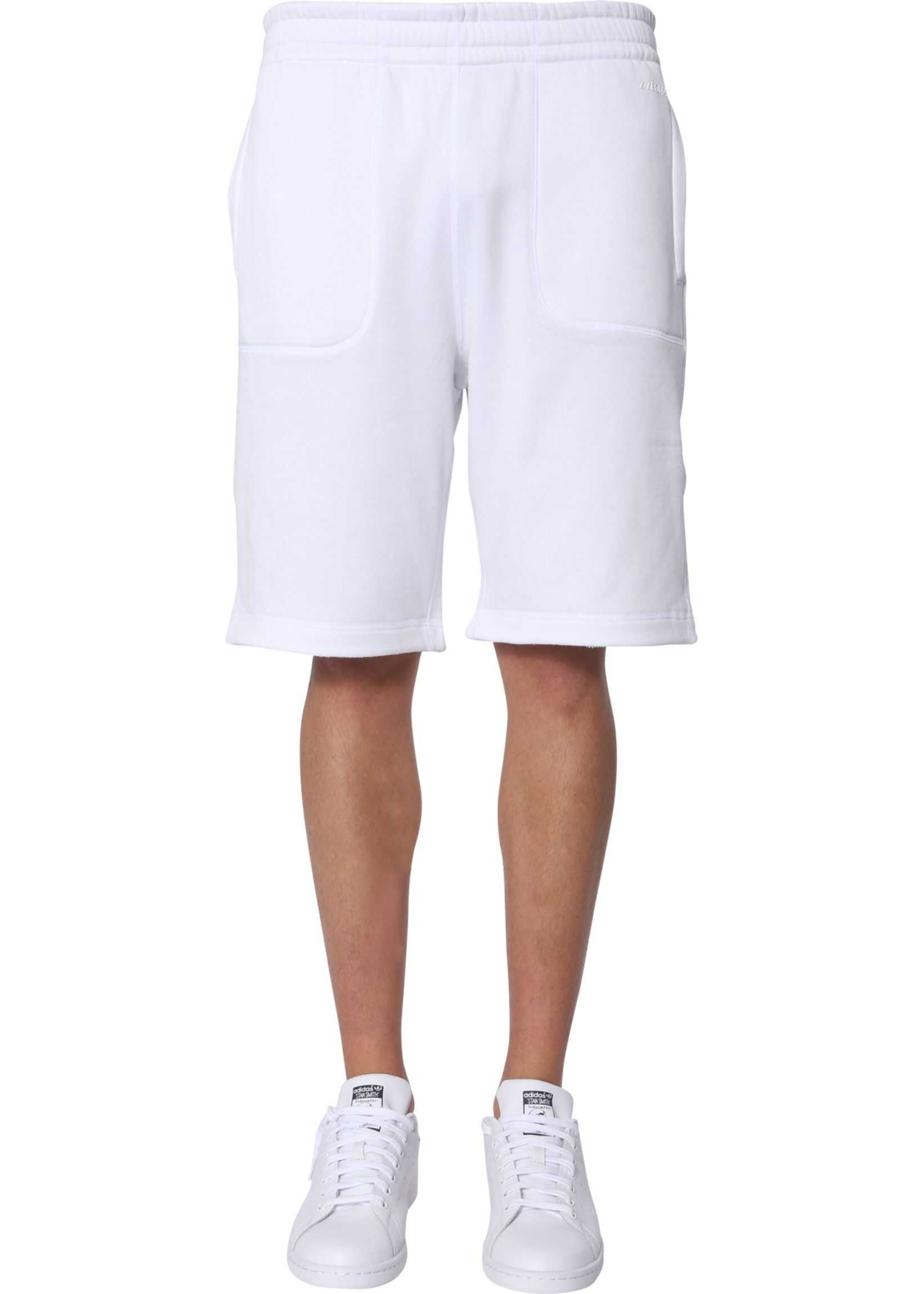 Z Zegna Cotton-Fleece Shorts WHITE