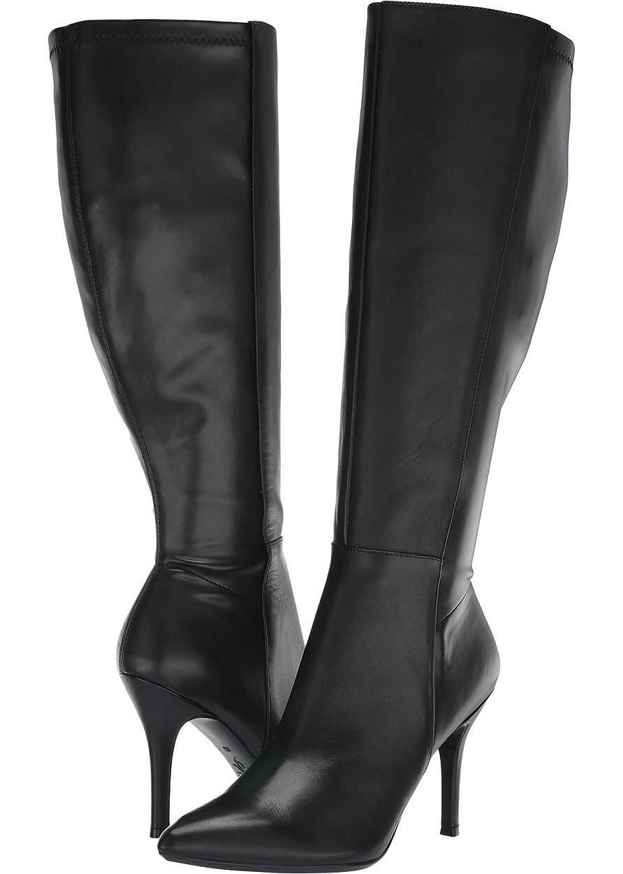 Nine West Fallon Tall Dress EXTRA WIDE Boot Black Leather