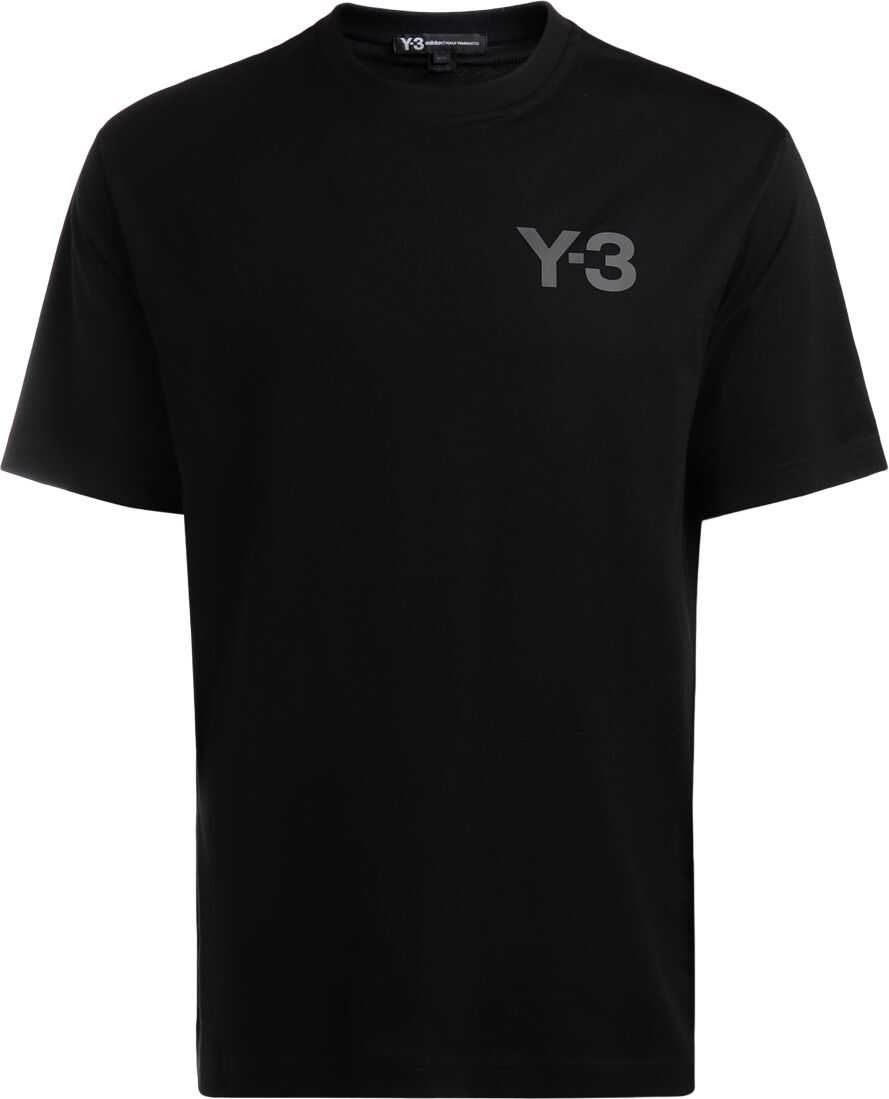 Y-3 Black Roundneck T-Shirt With Logo Black