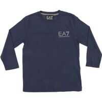 Tricouri Blue Long-Sleeve T-Shirt With Logo Baieti