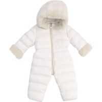Geci de iarna White "Ardisie" Snowsuit Fete