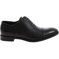 Pantofi eleganti Black Leather Oxford Shoes Barbati