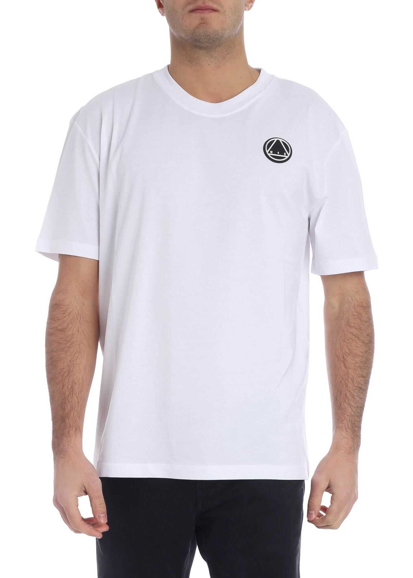 MCQ Alexander McQueen White T-Shirt With Mcq Logo White