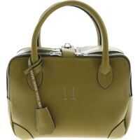 Genti de mana Equipage Nano Olive Green Bag With Charm Femei