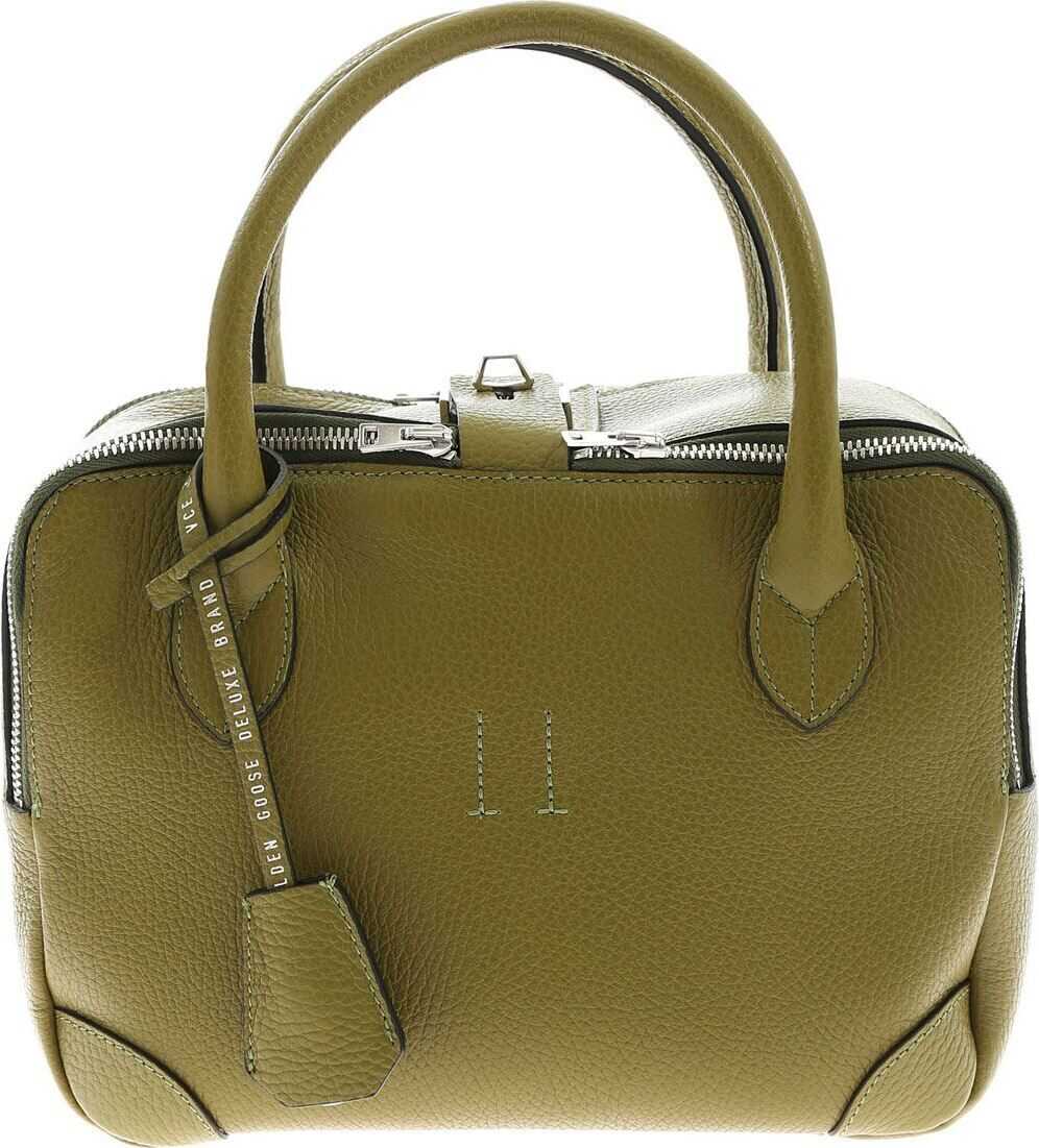 Golden Goose Equipage Nano Olive Green Bag With Charm Green