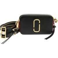 Genti tip postas Marc Jacobs Snapshot Bag In Black And Burgundy Leather