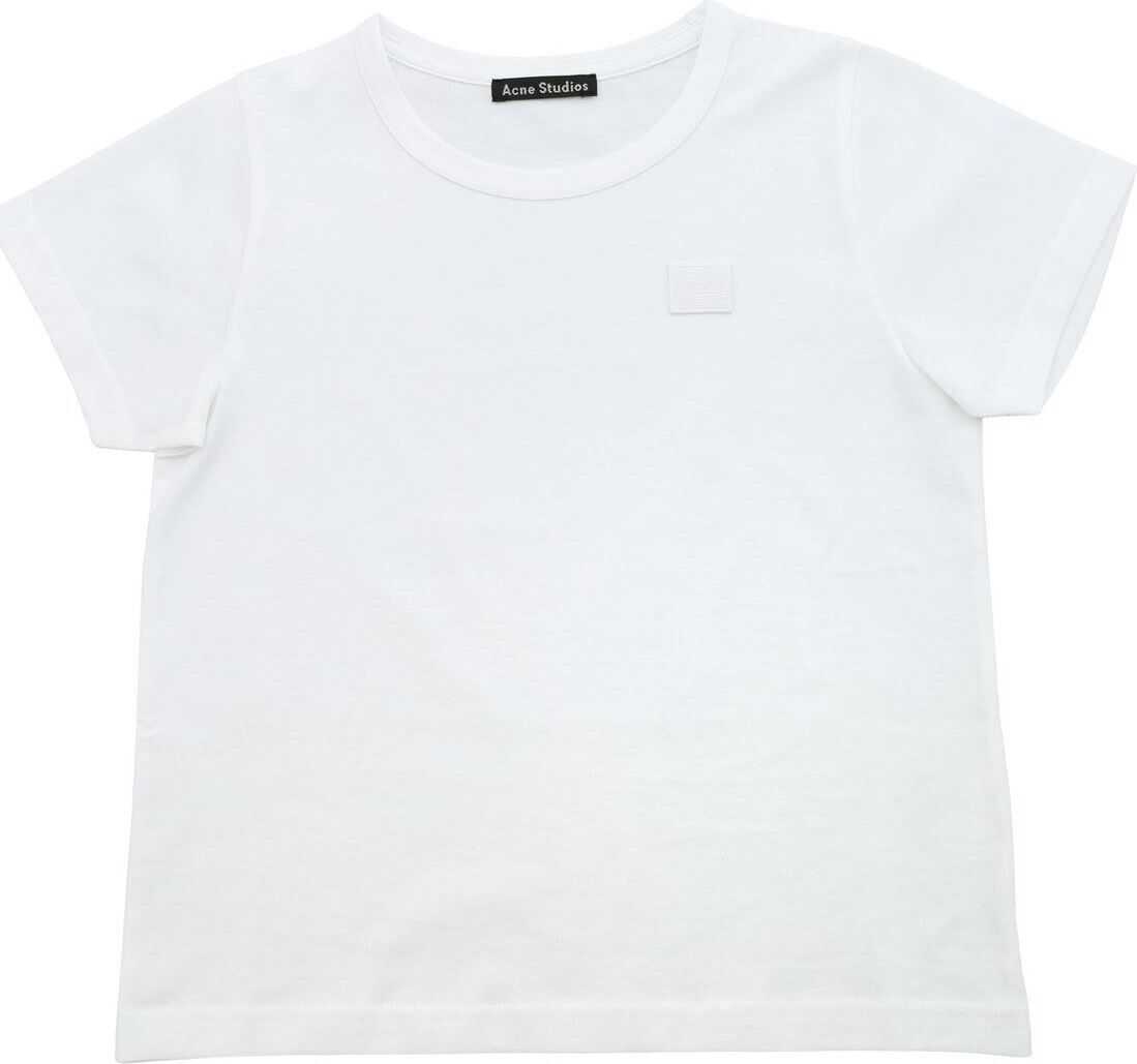 Acne Studios Mini Nash Face White T-Shirt White