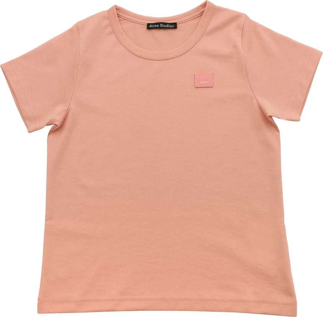 Acne Studios Mini Nash Face Pink T-Shirt Pink