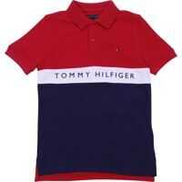 Tricouri Polo Tommy Bicolor Polo In Red And Blue Baieti