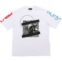 Tricouri White Oversize Tjustsh T-Shirt Baieti