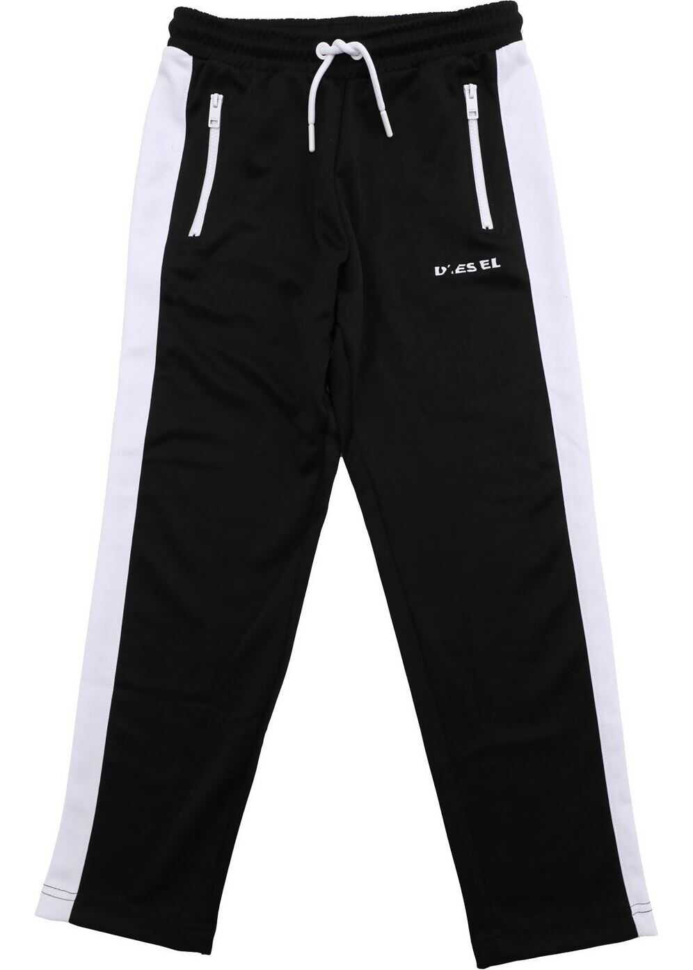 Diesel Black And White Pska Trousers Black
