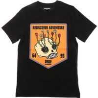 Tricouri Black Rediscover Adventure T-Shirt Baieti