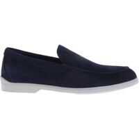 Mocasini Men's Moccasins In Blue Suede Barbati