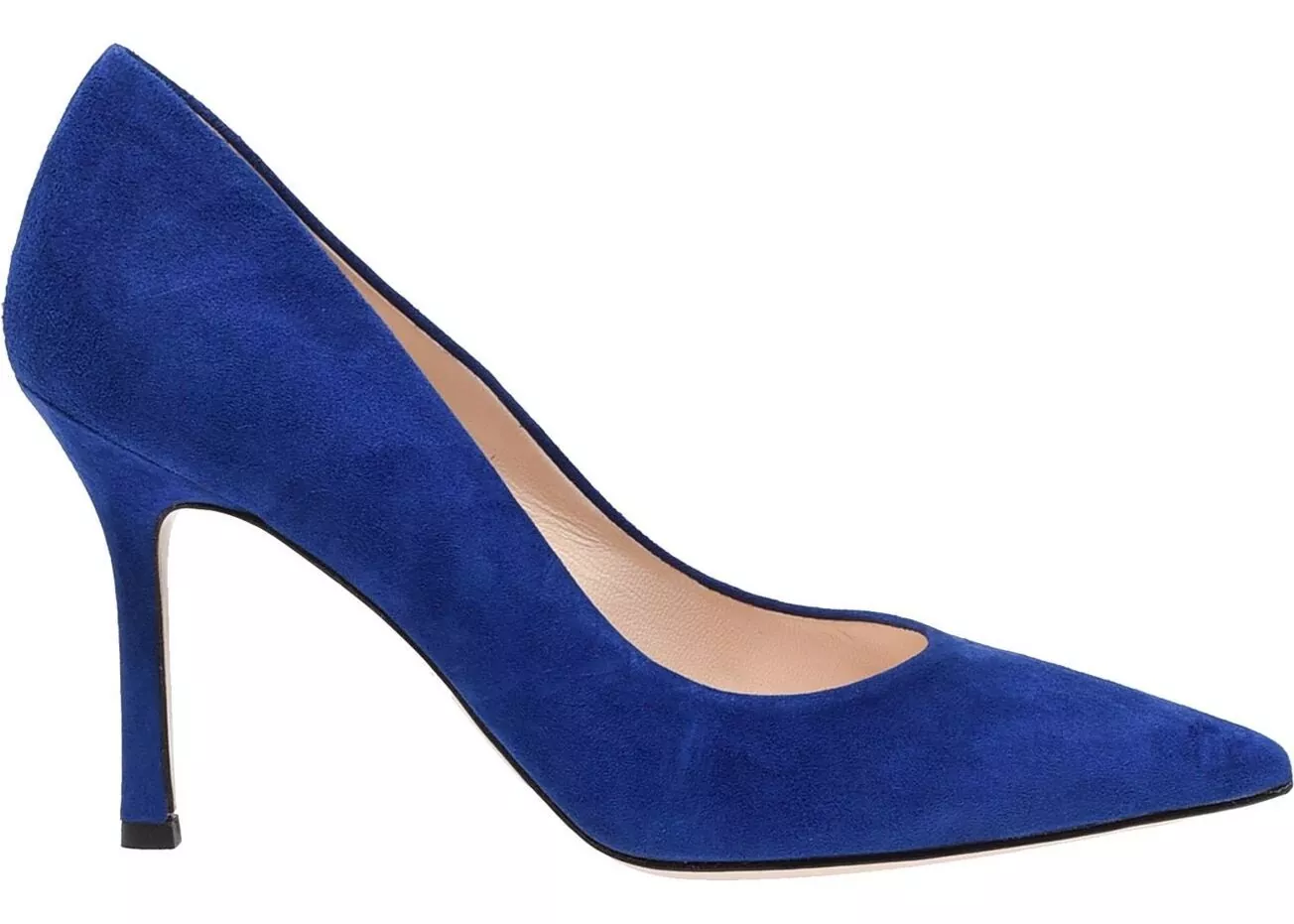 Pantof Marc Ellis Pointy Pumps In Blue Suede Blue