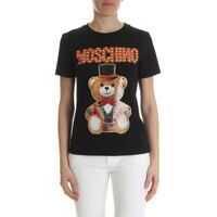 Tricouri Moschino T-Shrt In Black Teddy Circus Cotton Jersey