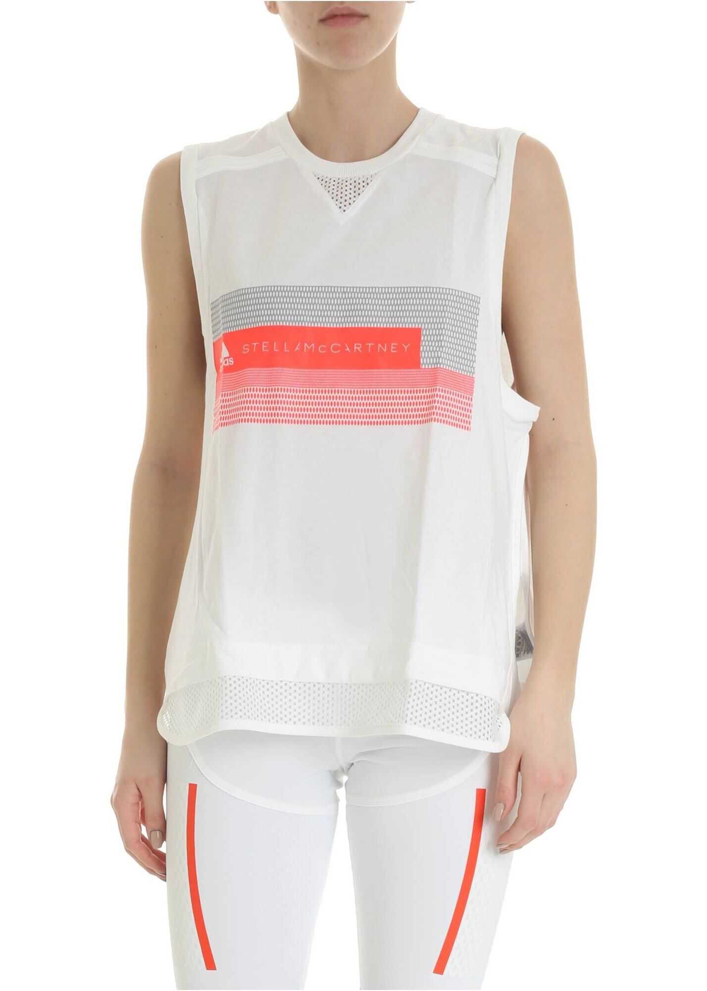 adidas by Stella McCartney White Tank Sporty Top White