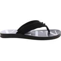 Slapi Black Flip-Flops With Studs Insert Barbati