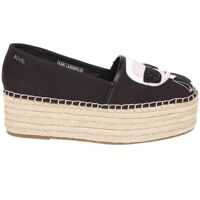 Espadrile Black Kamini Espadrillas With Logo Femei