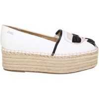 Espadrile White Kamini Espadrillas With Logo Femei