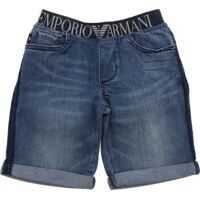 Pantaloni scurti Emporio Armani Blue Denim Shorts Baieti