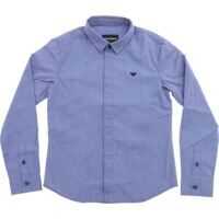 Camasi casual Blue Shirt With Knitted Polka Dots Pattern Baieti