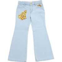Blugi Light Blue Jeans With Gucci Embroidery Fete