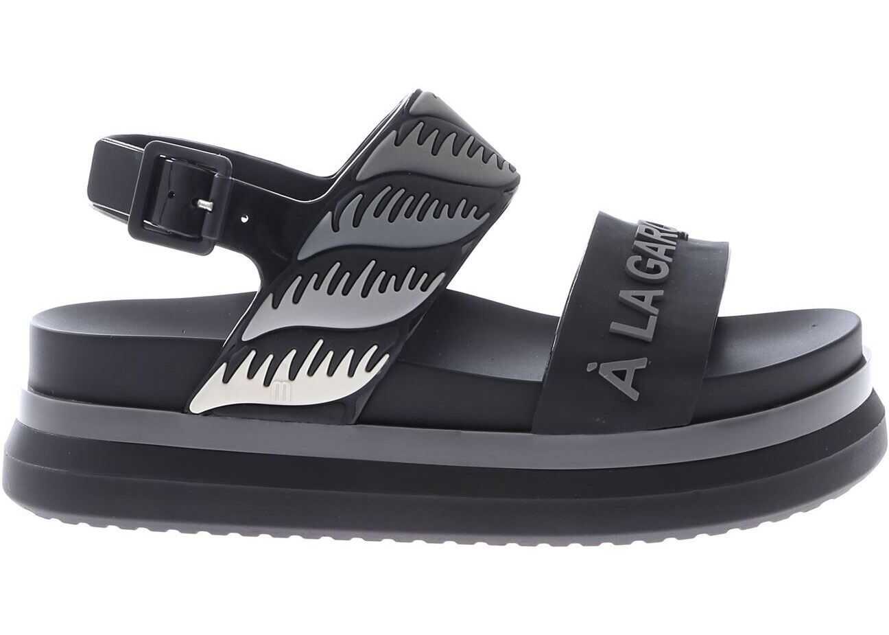 MELISSA Cosmic Ii Sandals In Black And Gey Black