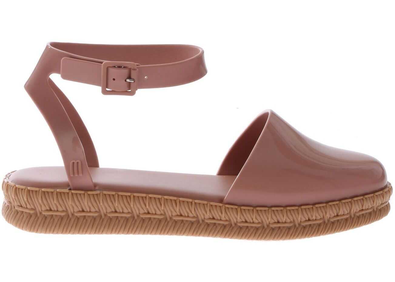 MELISSA Antique Pink Espadrilles + Jason Wu Black