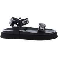 Sandale Black Sandals With Branded Straps Barbati