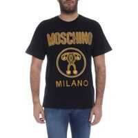 Tricouri Moschino Double Question Black T-Shirt Barbati