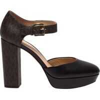 Pantofi cu toc Sierra Platform Ankle Straps In Black And Brown Femei