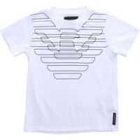 Tricouri Emporio Armani White T-Shirt Baieti