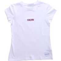 Tricouri Calvin Klein Jeans White T-Shirt Fete